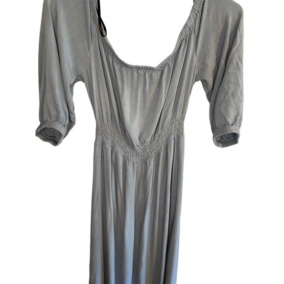 Forever 21 Contemporary Blue Maxi Dress Juniors M - Picture 8 of 10